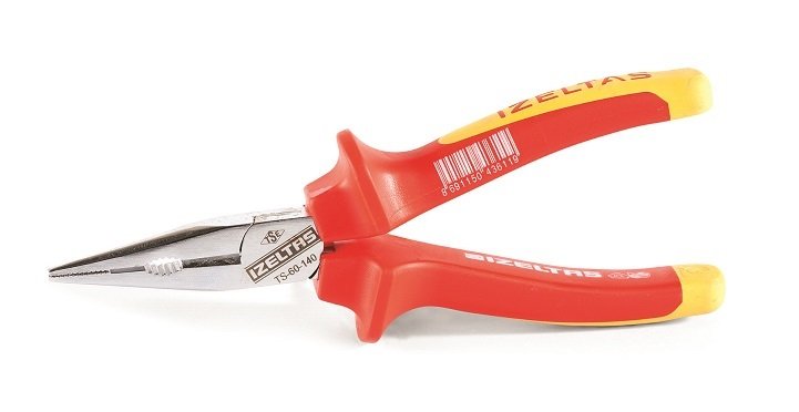 İzeltaş 3220 13 6140 İzoleli Elektrikçi Kargaburun 140 mm 1000 Volt