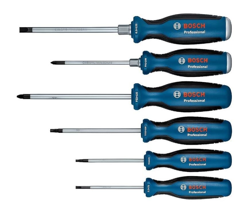 Bosch 1600A02CV3 Tornavida Seti 6 Parça