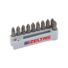 İzeltaş 4825 00 0002 Pozidriv Bits Uç Takımı Pz2 10 Parça