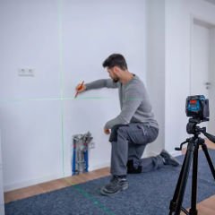Bosch GLL 12-22 G Yeşil Işık Çapraz Çizgi Hizalama Lazeri