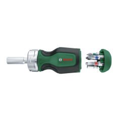 Bosch 1600A027PK Kısa Cırcırlı Tornavida Değiştirilebilir 6 Uçlu