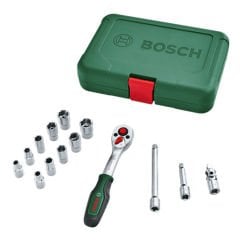 Bosch 1600A02BY0 Cırcırlı Lokma Anahtar Seti 1/4'' 14 Parça