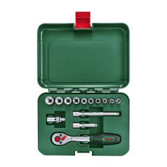 Bosch 1600A02BY0 Cırcırlı Lokma Anahtar Seti 1/4'' 14 Parça