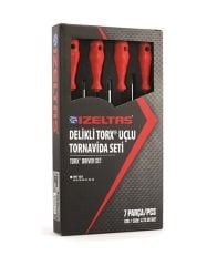 İzeltaş 4776 00 8107 Delikli Torx Uçlu Tornavida Seti 7 Parça