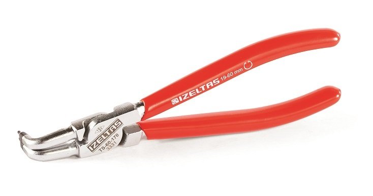 İzeltaş 3331 12 0170 İç Segman Pensesi Yaysız Eğri 170 Mm