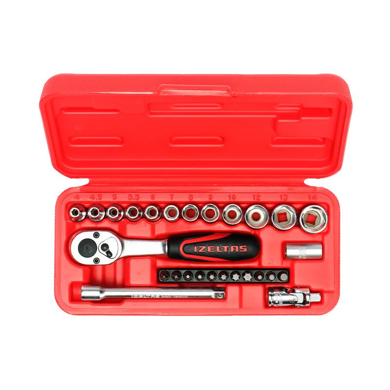 İzeltaş 14000 00 5132 Altı Köşe Lokma Anahtar Takımı 1/4'' ve Bits Set 27 Parça