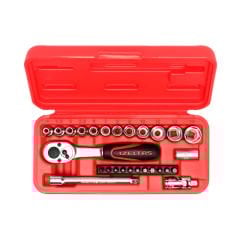 İzeltaş 14000 00 5132 Altı Köşe Lokma Anahtar Takımı 1/4'' ve Bits Set 27 Parça