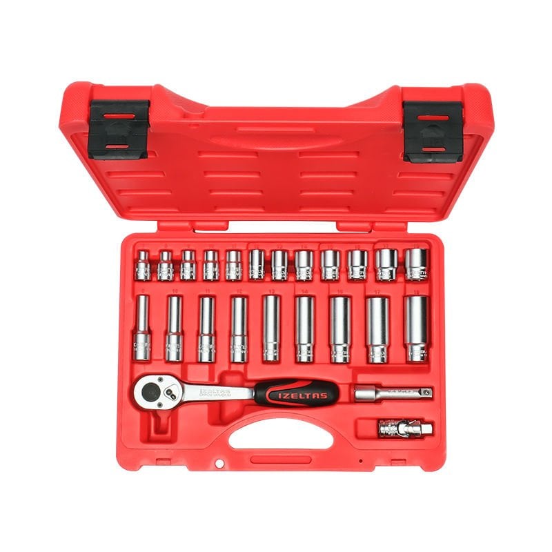 İzeltaş 14000 00 5134 Altı Köşe Lokma Anahtar Takımı 3/8” 24 Parça