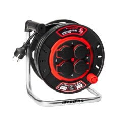 İzeltaş 07410 50 025 Makaralı Uzatma Kablosu Ayaklı 25 Metre