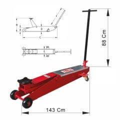 GLS Garaj GK 5 Hidrolik Garaj Krikosu 5 Ton
