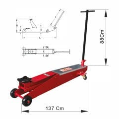 GLS Garaj GK 3 Hidrolik Garaj Krikosu 3 Ton
