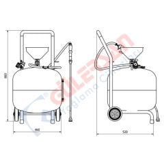 Tarus 9360 Köpük Püskürtme Pompası 60 Lt
