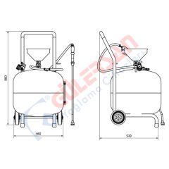 Tarus 9360 Köpük Püskürtme Pompası 60 Lt