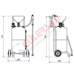 Tarus 9120 Sıvı Püskürtme Pompası 24 Lt.