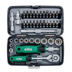 Elta 14000 005078 Cırcırlı Lokma Anahtar ve Bits Set 1/4'' 38 Parça