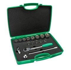 Elta 1115 00 2017 Altı Köşe Lokma Anahtar Takımı  1/2'' 17 Parça