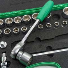 Elta 1115 00 2024 Altı Köşe Lokma Anahtar Takımı 1/2'' 24 Parça