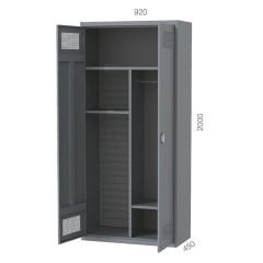 GLS Garaj 7610 Silah Dolabı 5 Gözlü 2 Kapaklı