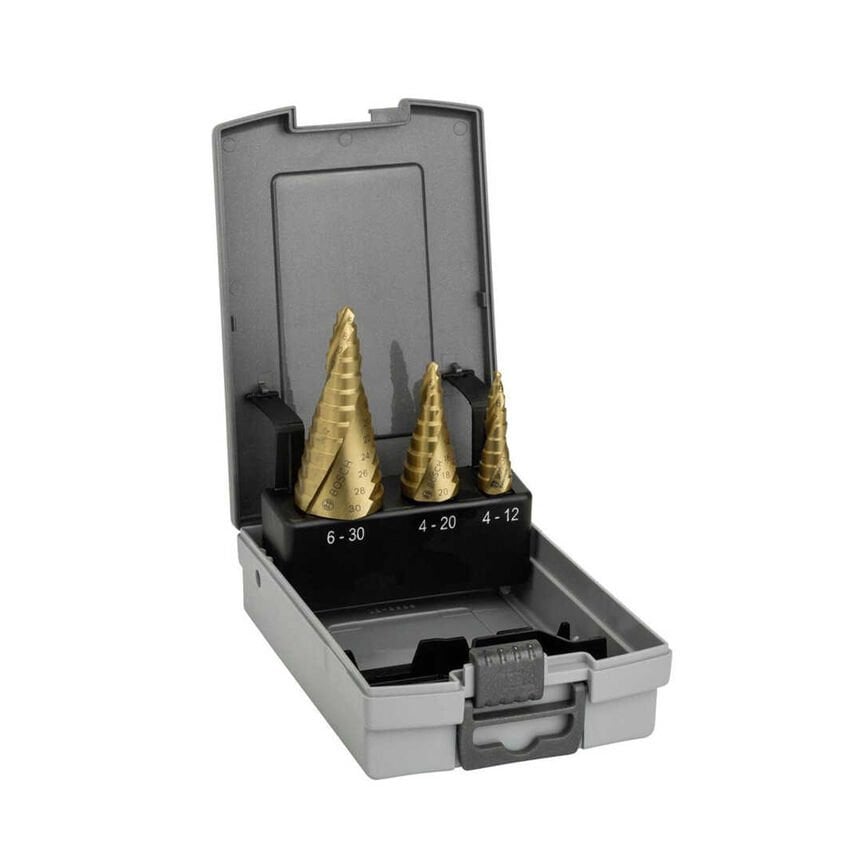 Bosch Kademeli Matkap Ucu Seti HSS TİN 3'lü