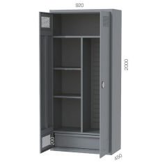 GLS Garaj 7680 Silah Dolabı 3 Sabit Raflı 1 Silah Panolu 1 Çekmeceli