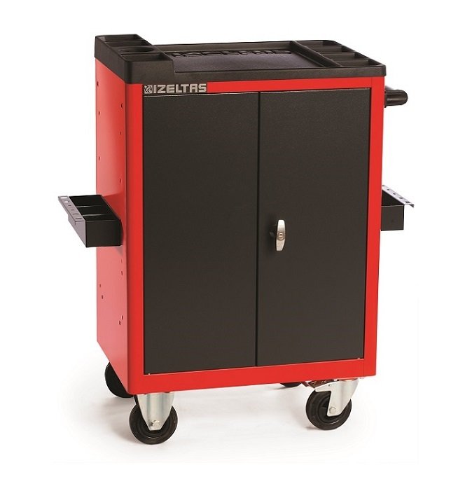 İzeltaş 8210 32 6001 Takım Dolabı Vagon Serisi 3 Raflı