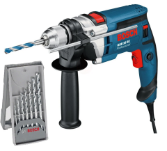 Bosch GSB 16 RE Darbeli Matkap + 7 Parça Matkap Ucu Seti