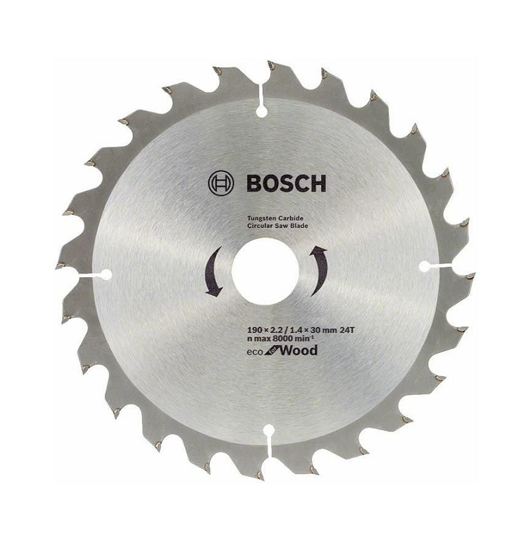 Bosch Eco For Wood Daire Testere Bıçağı Ahşap İçin 190*30 mm 24 Diş
