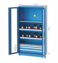 GLS Garaj 2140 CNC Malzeme Dolabı 3 Çekmeceli